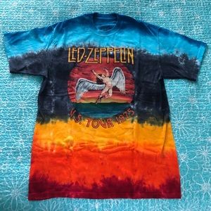 Led Zeppelin World Tour 1975 Tie-Dye Tee